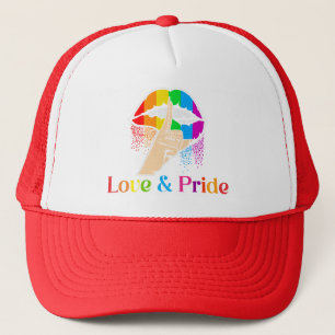 Boné Lábios Arco-íris Lgbt , Amor e Orgulho Lgbt