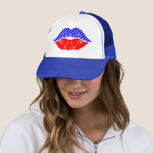 Boné Lábios patrióticos