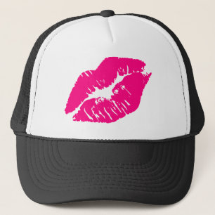 Boné Lábios Rosa Beija