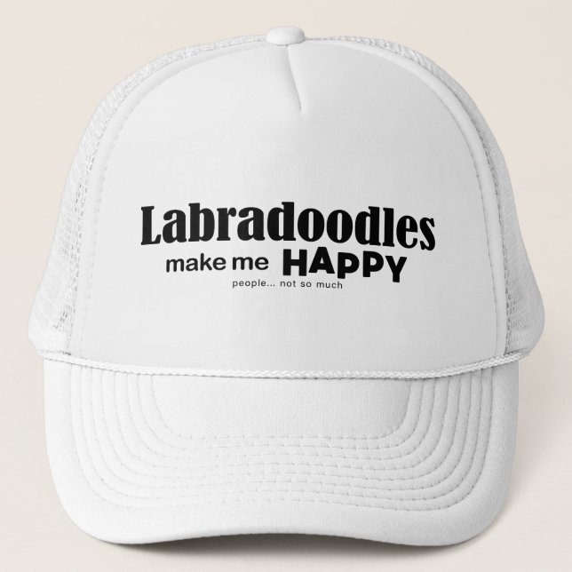 Boné Labradoodles Me Faz Feliz (Frente)