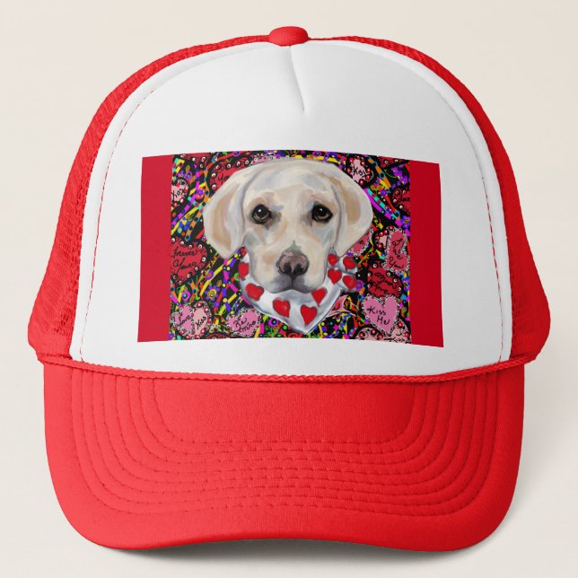 Boné Labrador Retriever Branco (Frente)