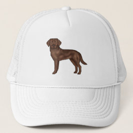 Boné Labrador Retriever Chocolate Cute Cartoon Lab Dog