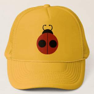 Boné Ladybug 60s retro legal vermelho