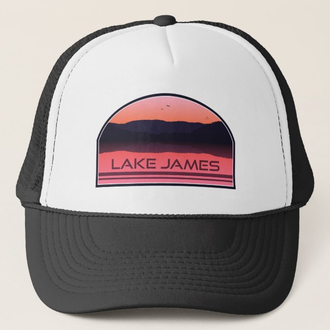 Boné Lago James North Carolina Red Sunrise (Frente)