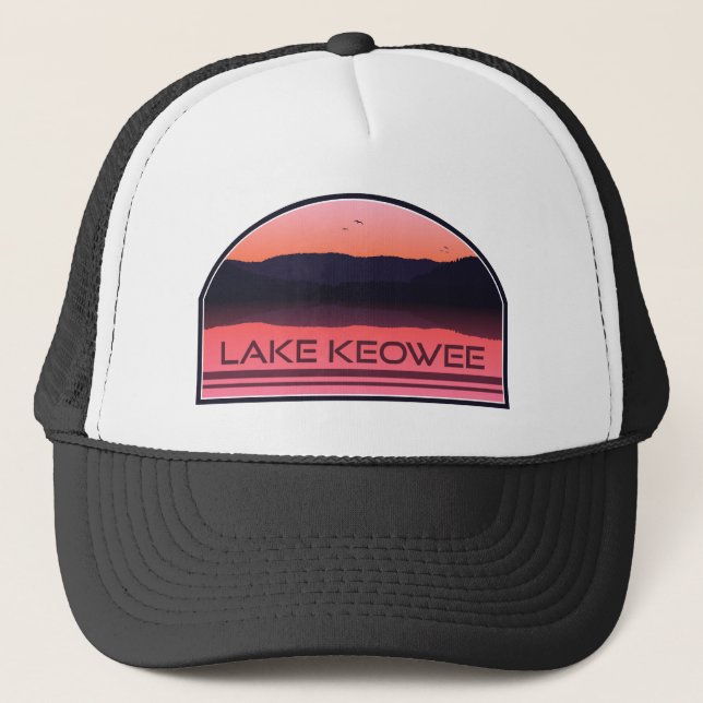 Boné Lago Keowee South Carolina Red Sunrise (Frente)