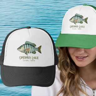 Boné Lago Opeongo Ontário Canadá náutico peixe