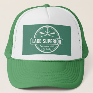 Boné Lago Superior, cidade personalizada, nome, âncora,