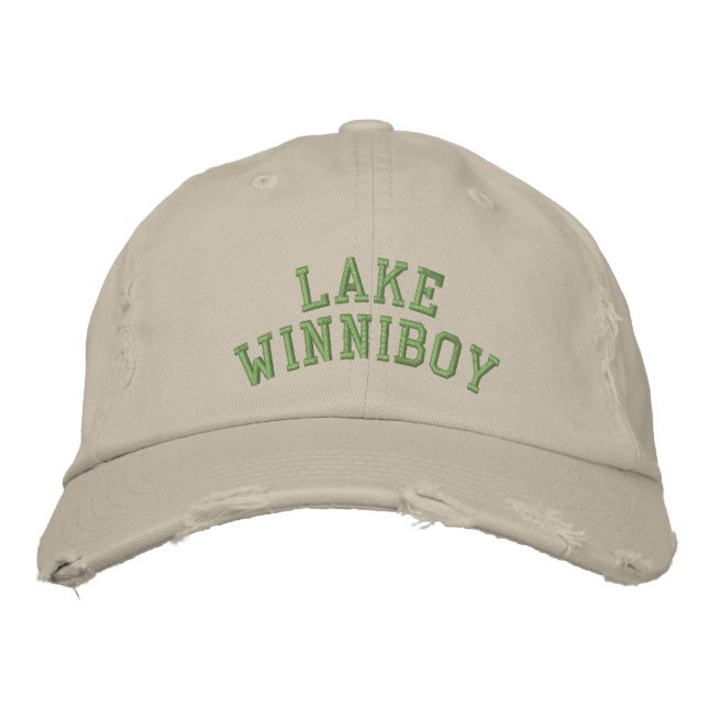 Boné Lago Winnipesaukee: Chapéu Personalizado de LAKE W (Frente)