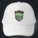 Boné Lake Scott State Park Kansas Badge<br><div class="desc">Lake Scott State Park artwork in a badge style design. The park also known as Scott State Park, surrounds Lake Scott, a spring-fed freshwater lake.</div>