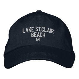 Boné Lake St. Clair Beach Michigan Baseball Hat
