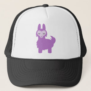 Boné Lama do roxo de Kawaii