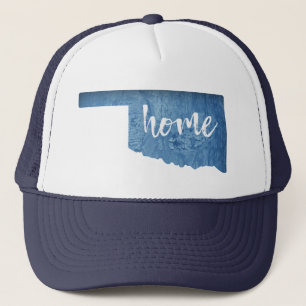 Boné Lar de Oklahoma com Textura de Madeira