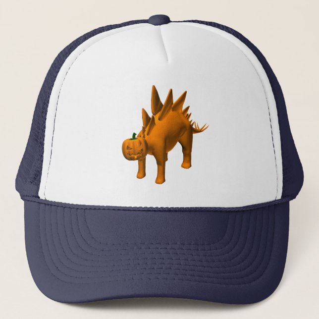 Boné Laranja Stegosaurus halloweenis (Frente)
