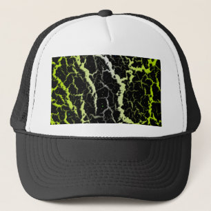 Boné Lava de espaço rachada - Branco/Limão Amarelo