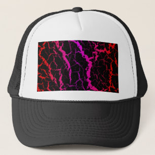 Boné Lava de espaço rachada - Vermelho/Rosa