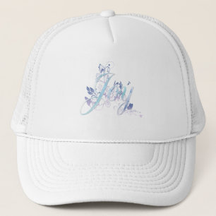Boné Lavanda e alegria azul