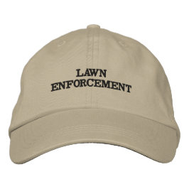 Boné Lawn Enforcement Tan & Black Hat