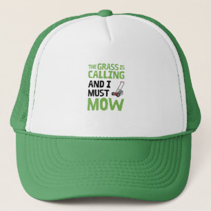 Boné Lawn Mower - A Grama Está A Chamar E Eu Tenho De M