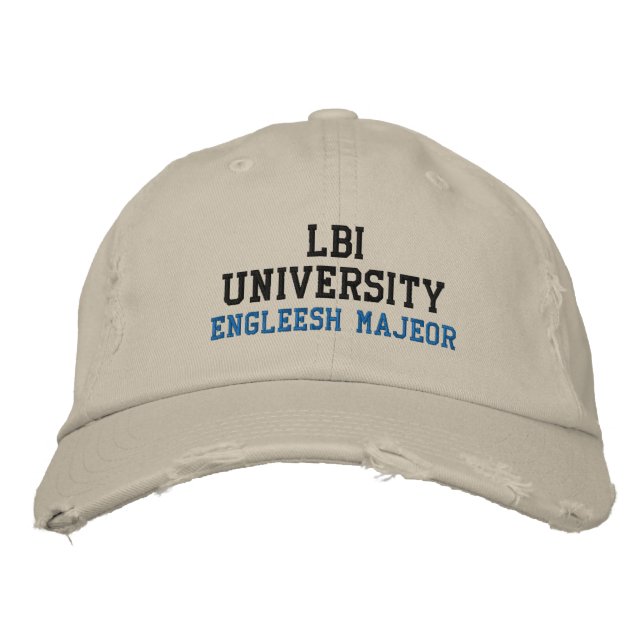 BONÉ LBI UNIVERSITY (TM) ENGLEESH MAJEOR (Frente)