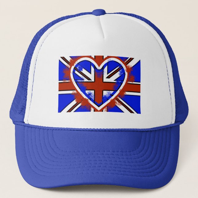 Boné Legal British Flag Heart Design (Frente)