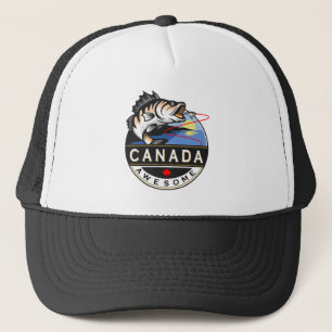 Boné Legal Canadá Incrível Fora do Crest de Pesca