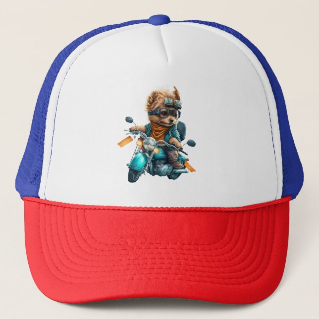 Boné Legal motoqueiro, fofo motorista de cão terrivel Y (Frente)