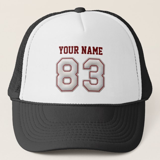Boné Legal pontos de baseball - Nome personalizado e nú (Frente)