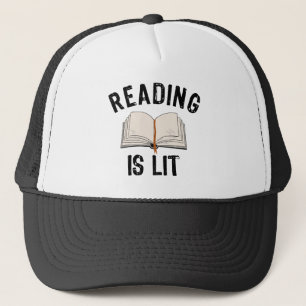 Boné Leitura é Lit - Leitura de livros de literatura -