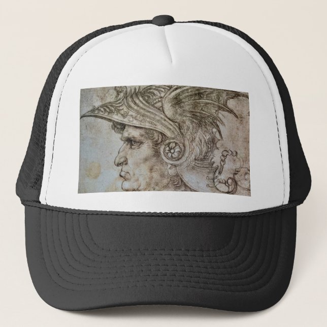 Boné Leonardo Helmeted Warrior Trucker Hat (Frente)