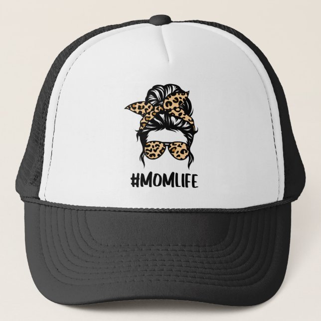 Boné Leopardo - Imprima a vida da mãe (Frente)