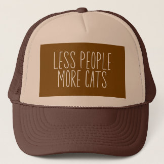 Boné Less People More Cats