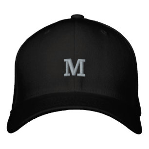 Boné Letra Inicial M Monograma Flexfit Wool