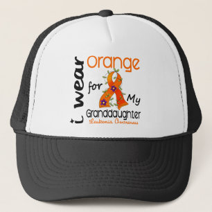 Boné Leucemia eu visto a laranja para minha neta 43