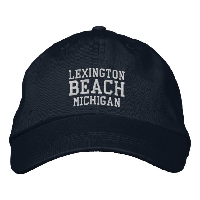 Boné Lexington Beach Michigan Embroidered Baseball Hat (Frente)