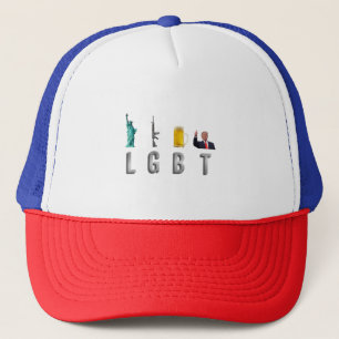 Boné LGBT - Liberty Guns Beer Trump 6