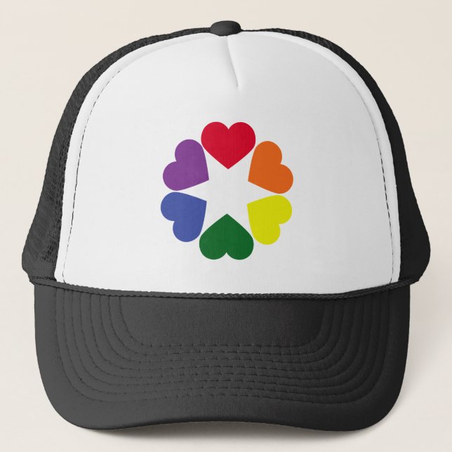 Boné LGBT pride hearts (Frente)