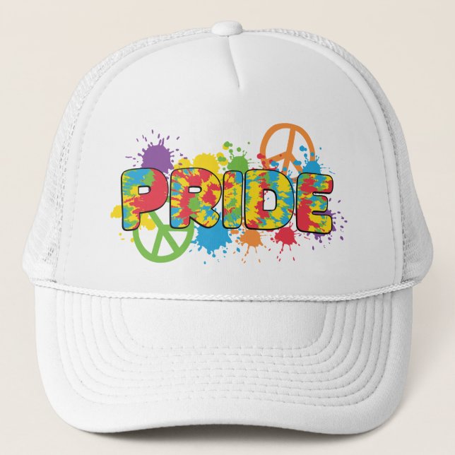 Boné LGBTQ - Orgulho - Placas de Tinta para Cores Arco- (Frente)
