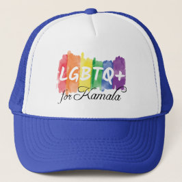 Boné LGBTQ para Kamala Rainbow Orgulho gay