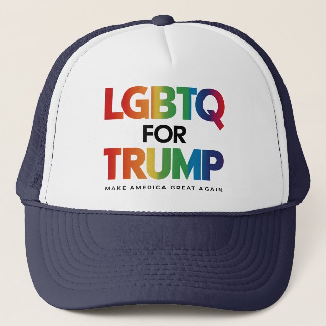 BONÉ LGBTQ PARA TRUMP GAY LESBIAN PARA TRUMP 2024 (Frente)