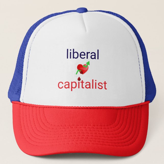 Boné Liberal Capitalista Engraçado Político (Frente)