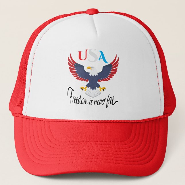 Boné Liberdade Nunca é Grátis EUA (Frente)