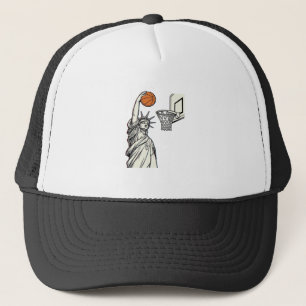 Boné Liberty Basquete Enterrada Desenho de Gravura Vint
