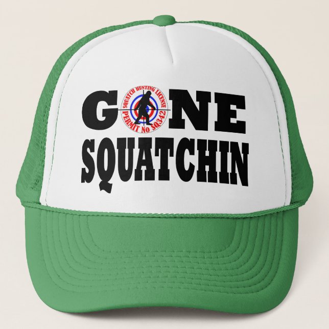 Boné Licença ida de Squatchin & de caça (Frente)