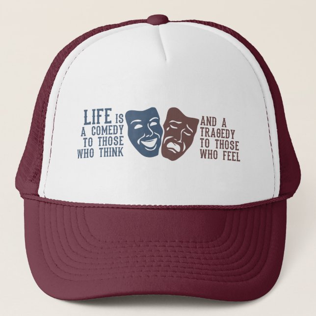 Boné LIFE quote hat - choose color (Frente)