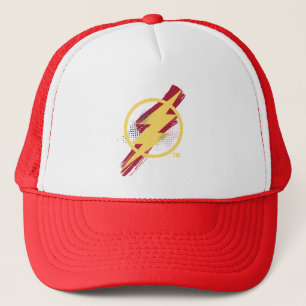 Boné Liga da Justiça Símbolo Flash Pincel e Meio-Ton