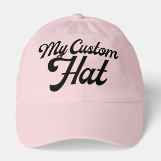Boné LIGHT PINK Custom Baseball Cap Blank (Dad Cap)