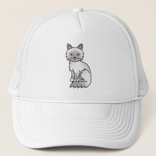 Boné Lilac Point Birman / Ragdoll — Gato de Cartoon (Frente)