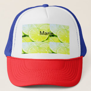 Boné Limão verde amarelo simples adicionar nome mínimo