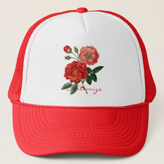 Boné Limpeza de Rosa vermelha de Vintage Thunder_Cove (Frente)