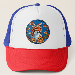 Boné Lince com pelo alaranjado vibrante